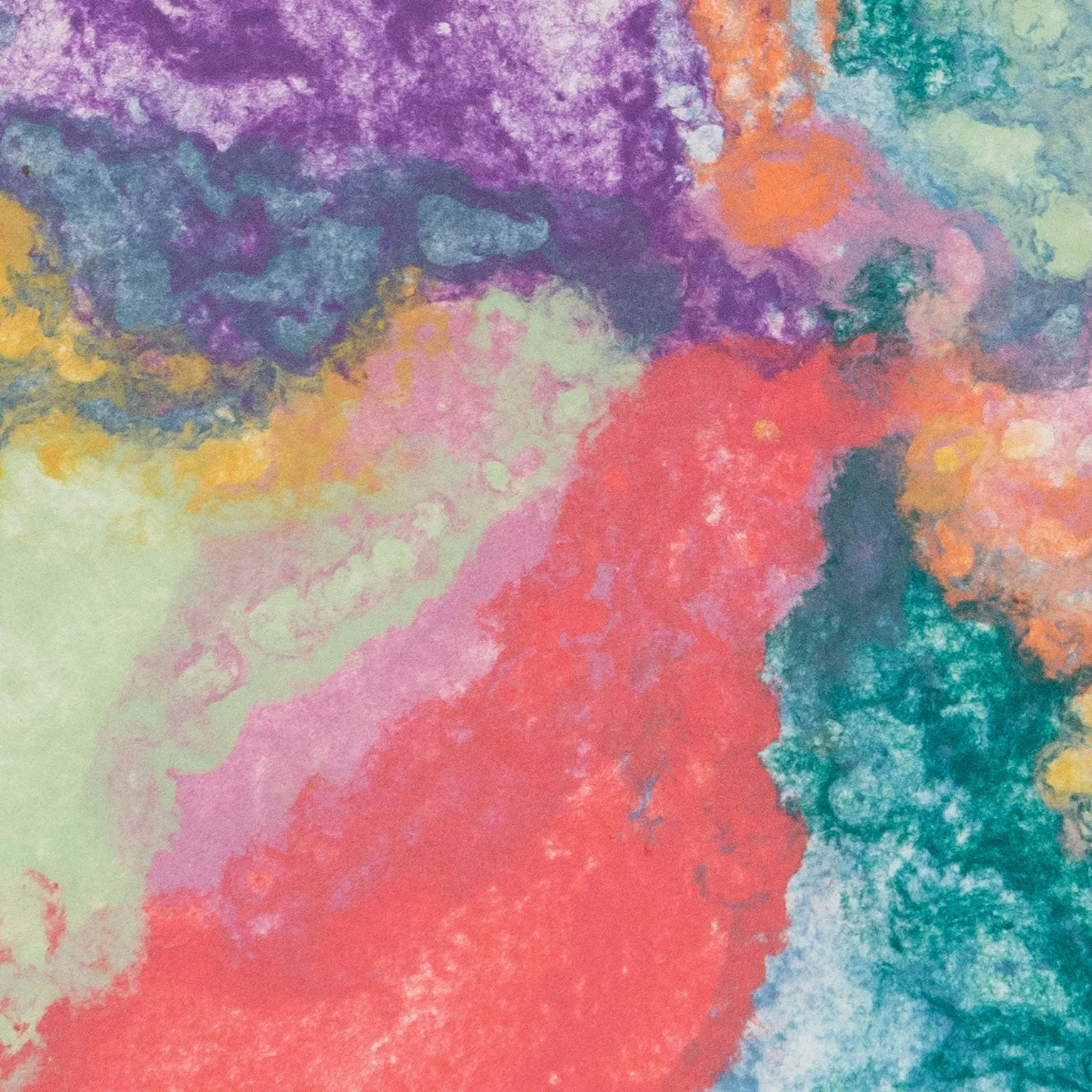 FRIEDEL DZUBAS "KALEIDOSCOPE" MONOTYPE, 1982