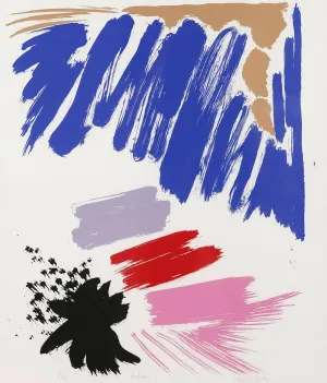FRIEDEL DZUBAS "NIGHT STAR" SCREENPRINT, 1984