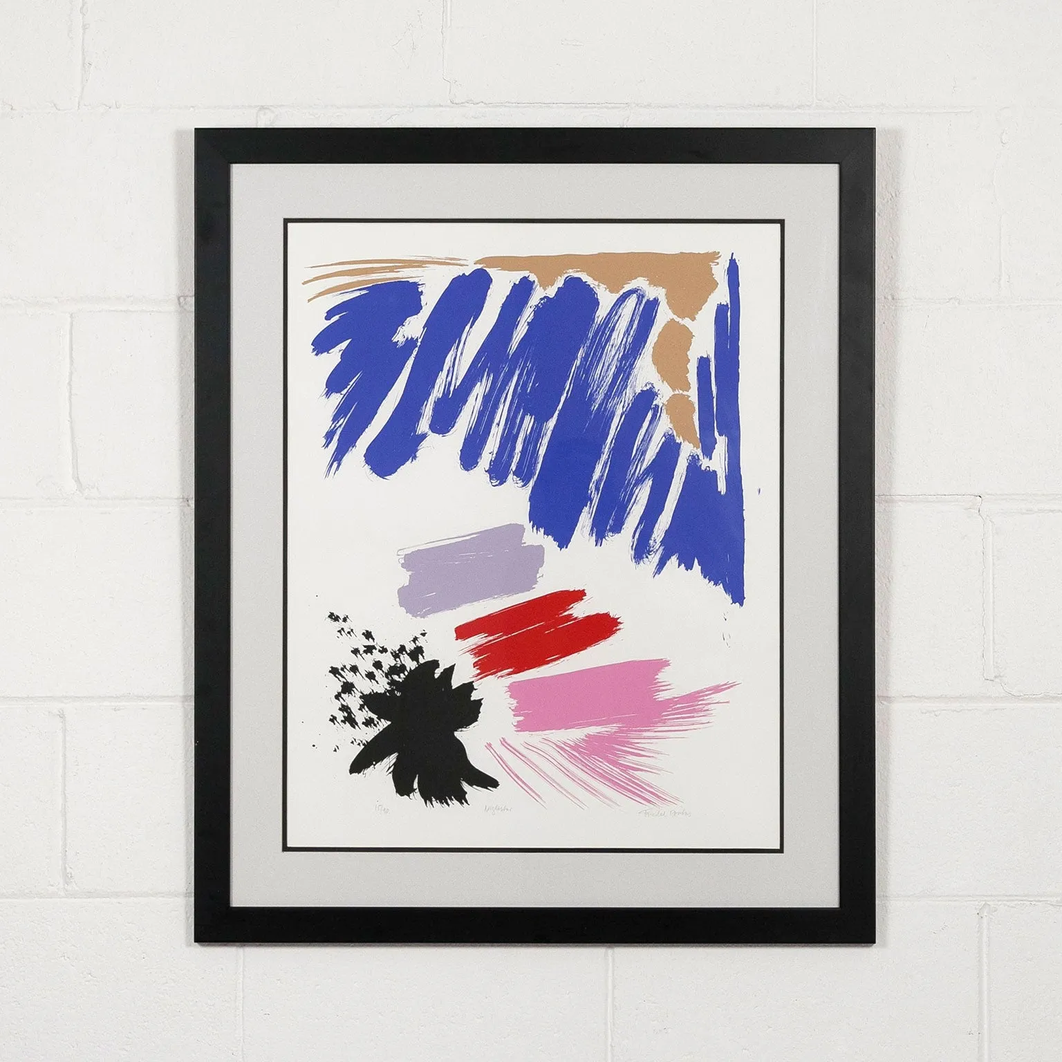 FRIEDEL DZUBAS "NIGHT STAR" SCREENPRINT, 1984