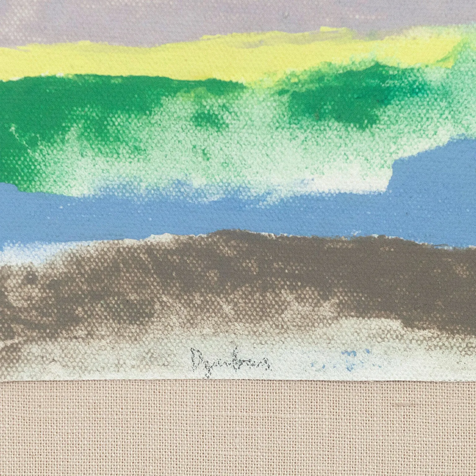 FRIEDEL DZUBAS "NORTH LEDGE" PAINTING, 1975