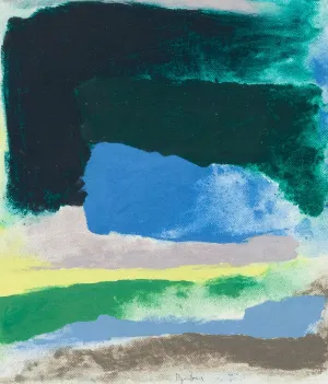 FRIEDEL DZUBAS "NORTH LEDGE" PAINTING, 1975