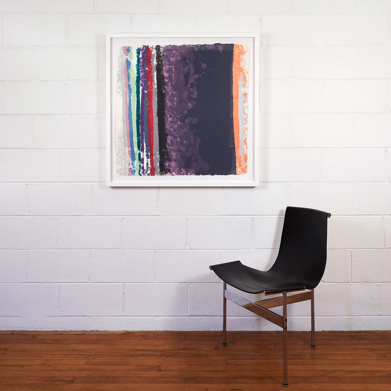 FRIEDEL DZUBAS "SANTA BARBARA" MONOTYPE, 1982