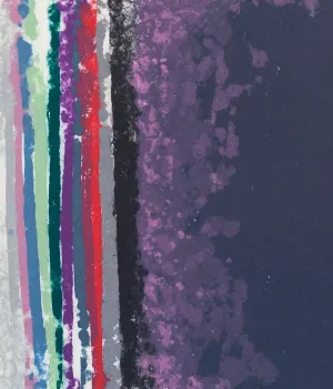 FRIEDEL DZUBAS "SANTA BARBARA" MONOTYPE, 1982