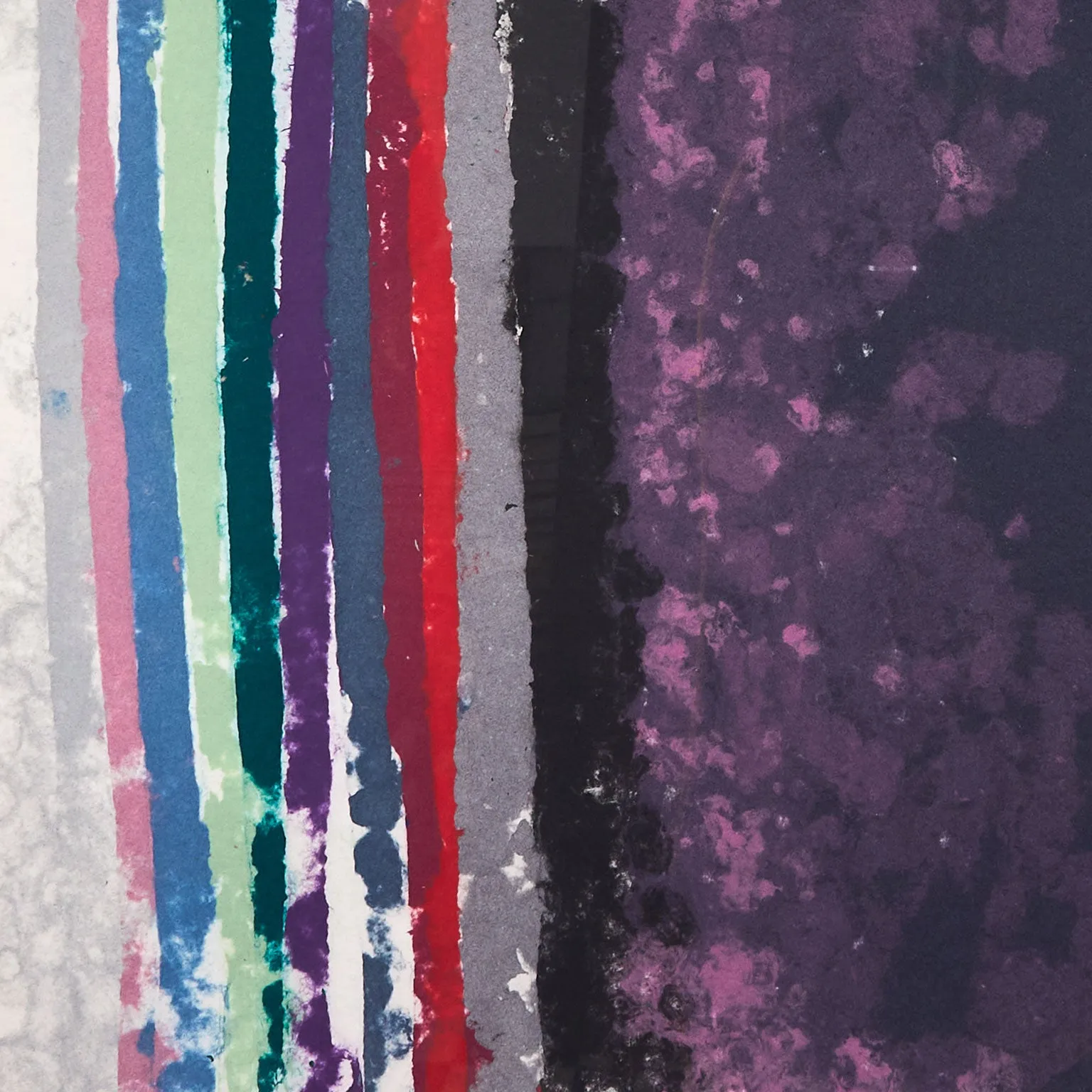 FRIEDEL DZUBAS "SANTA BARBARA" MONOTYPE, 1982