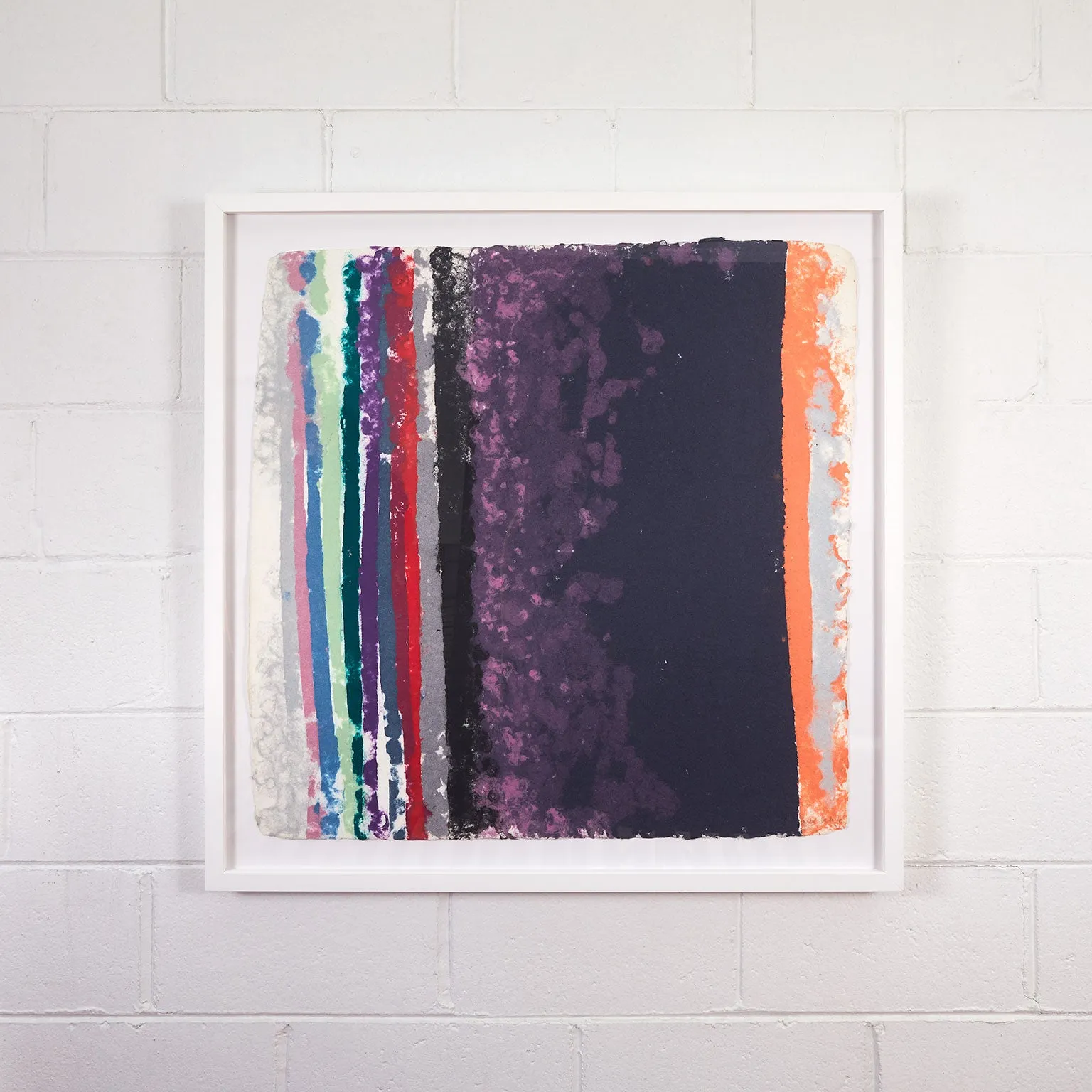 FRIEDEL DZUBAS "SANTA BARBARA" MONOTYPE, 1982