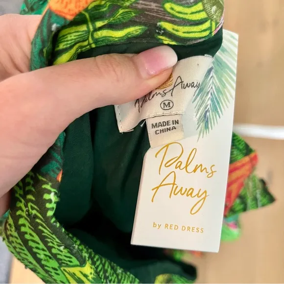 Fun New Tropical Leaf Print Dress