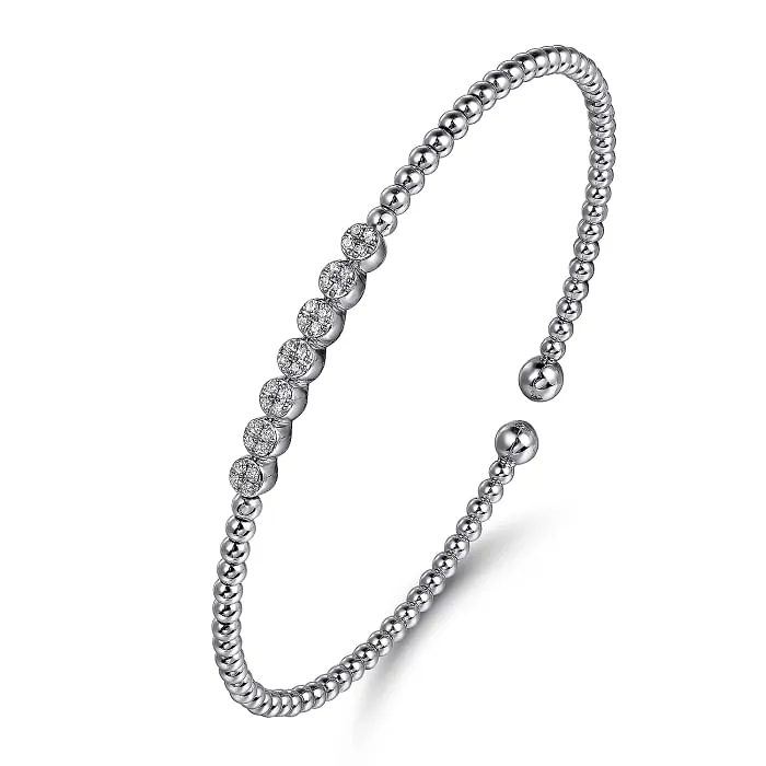 Gabriel & Co. Bujukan Cluster Diamond Stations Bracelet