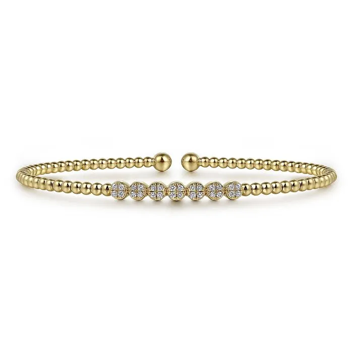 Gabriel & Co. Bujukan Cluster Diamond Stations Bracelet
