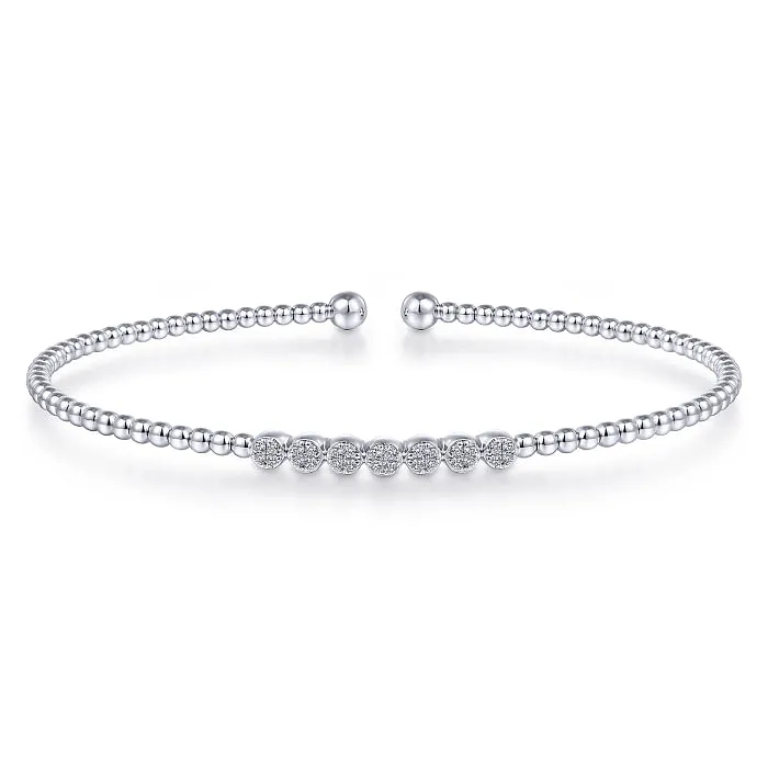 Gabriel & Co. Bujukan Cluster Diamond Stations Bracelet