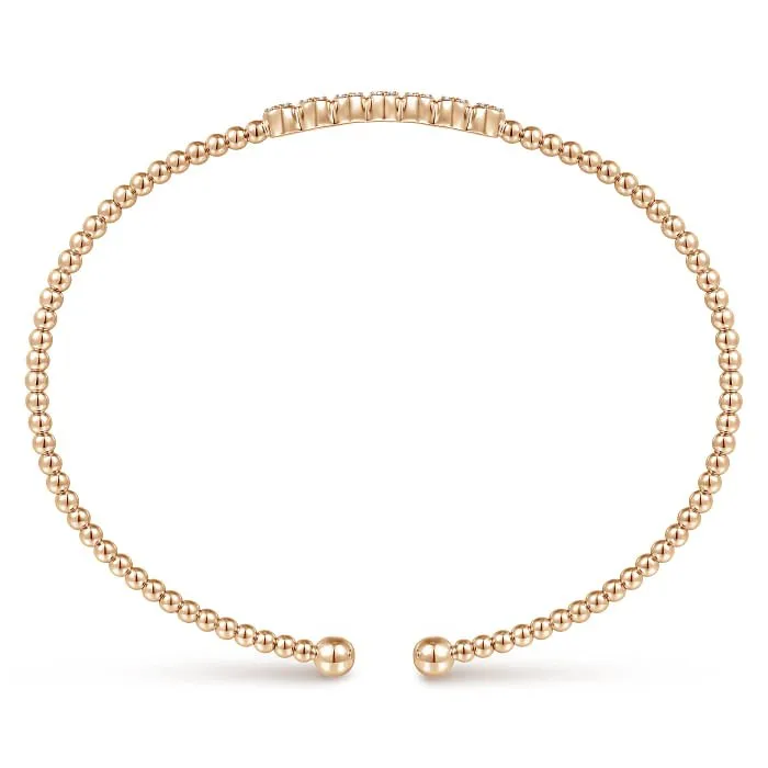 Gabriel & Co. Bujukan Cluster Diamond Stations Bracelet