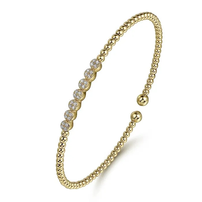 Gabriel & Co. Bujukan Cluster Diamond Stations Bracelet