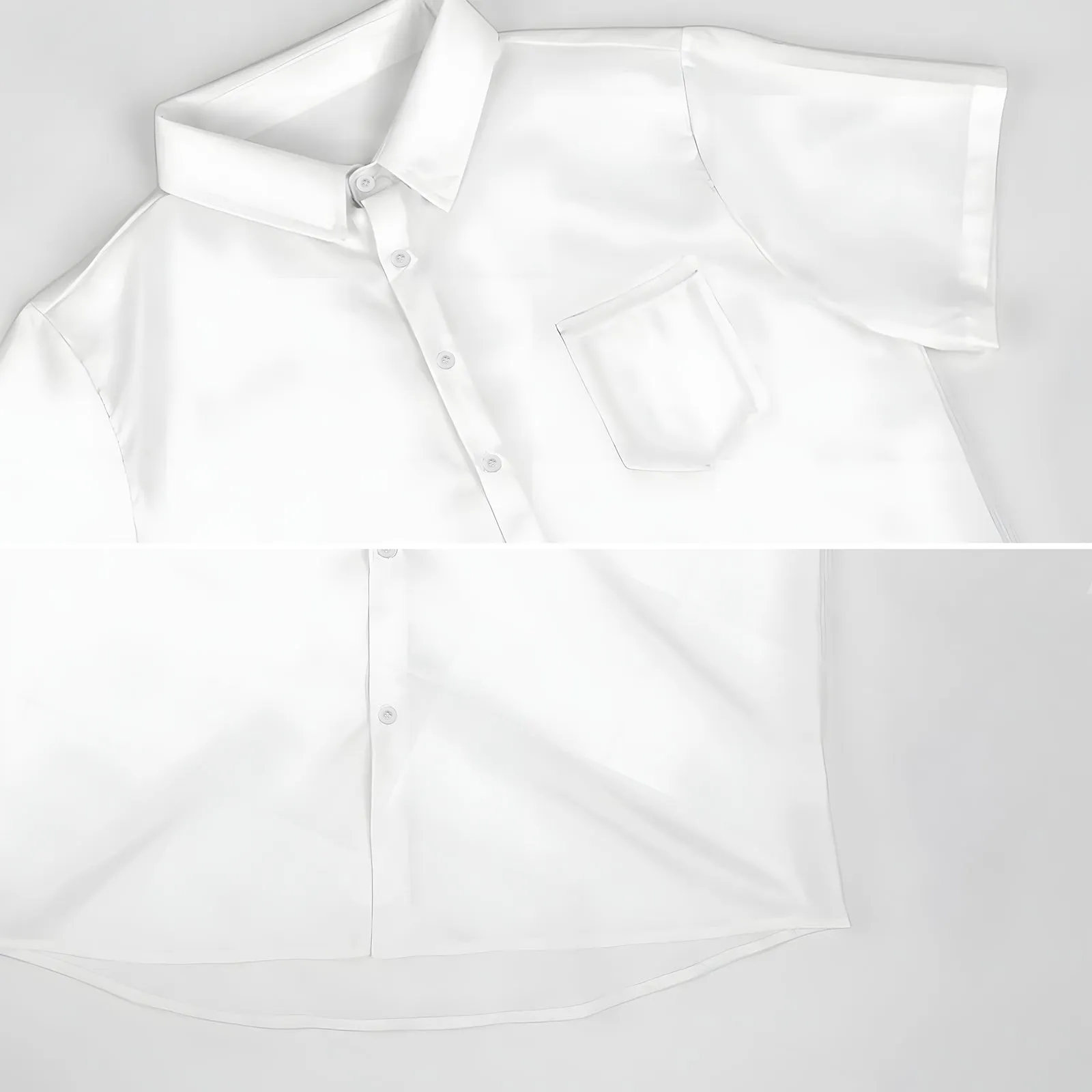 Geometric Abstract Line Print Short Sleeve Shirt 2404001900
