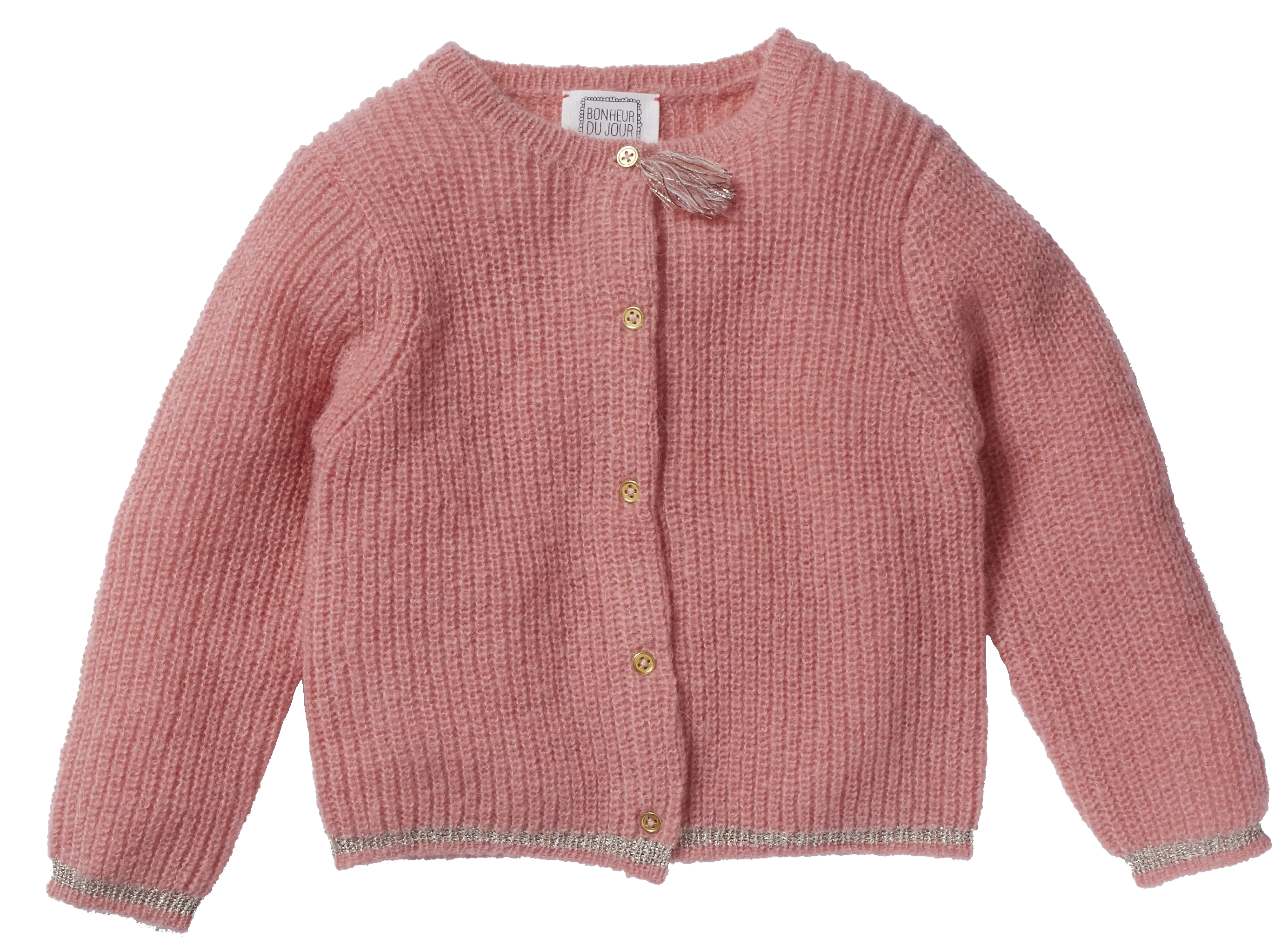 Girls Maddie Bubble Gum Cardigan