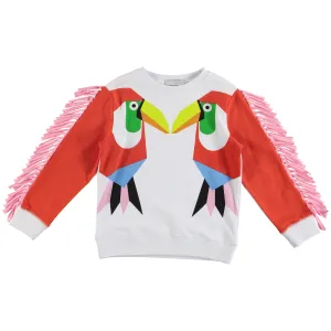 Girls Toucan Print Sweater
