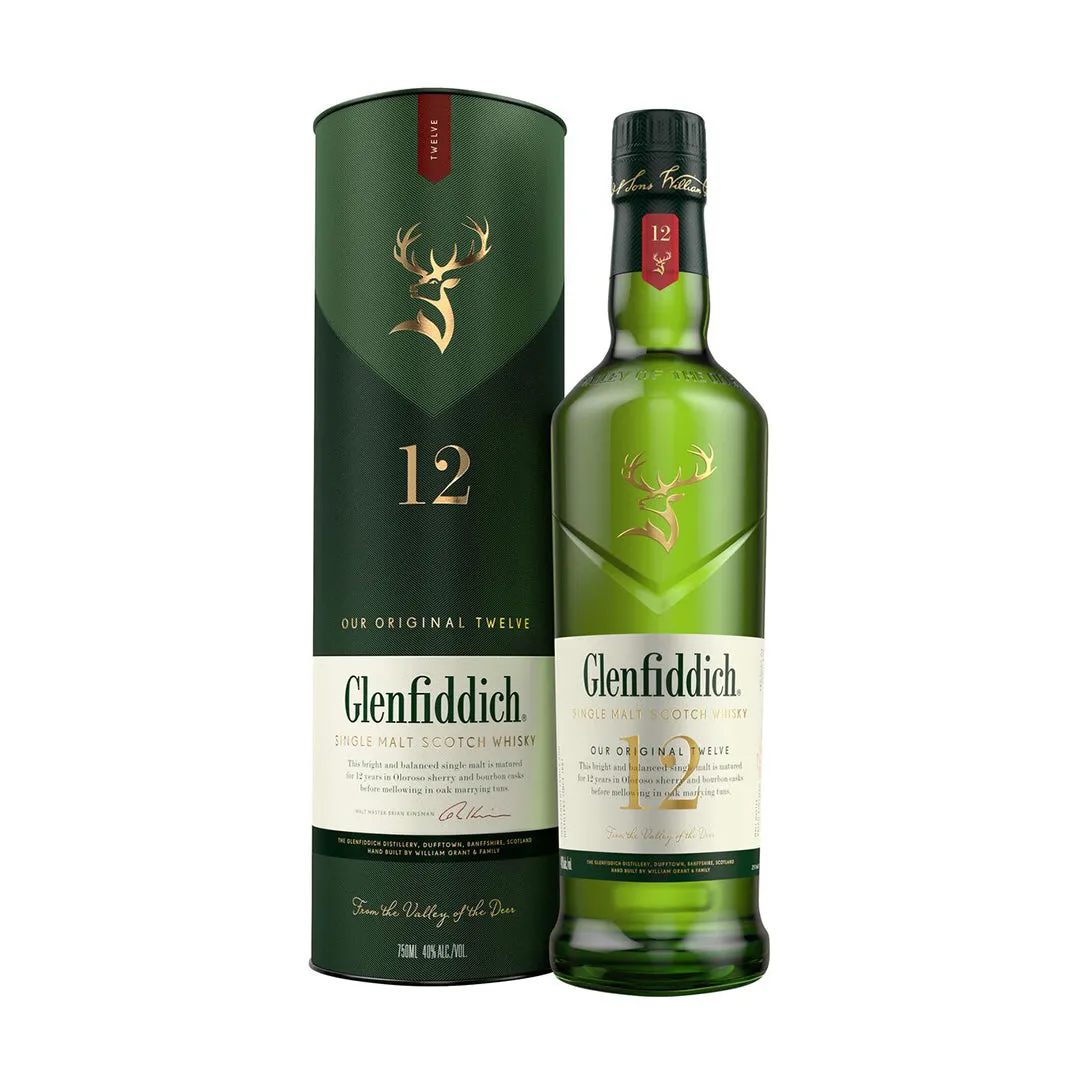 Glenfiddich 12 Year Old Single Malt Scotch - 750mL