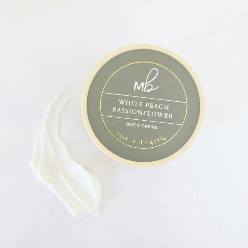 Goat Milk   Tallow Body Cream | White Peach Passionflower