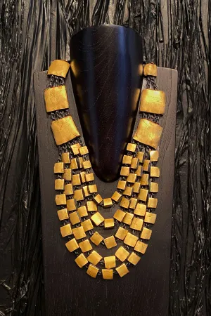 Grazia Fortuna Ward Long Gold Necklace