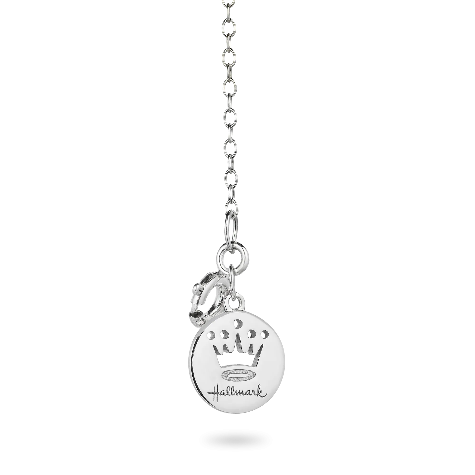 Hallmark Fine Jewelry Small Love & Light Cross Pendant in Sterling Silver & 14K Yellow Gold with Diamonds