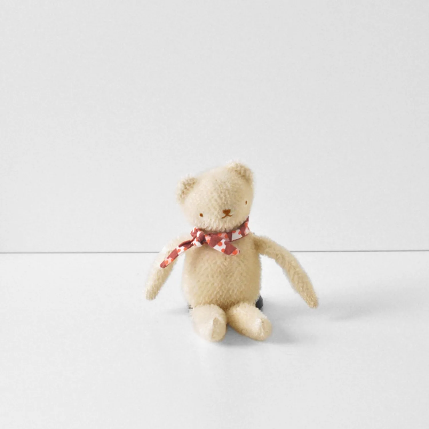 Handmade Mohair Floppy Bear -  Cream