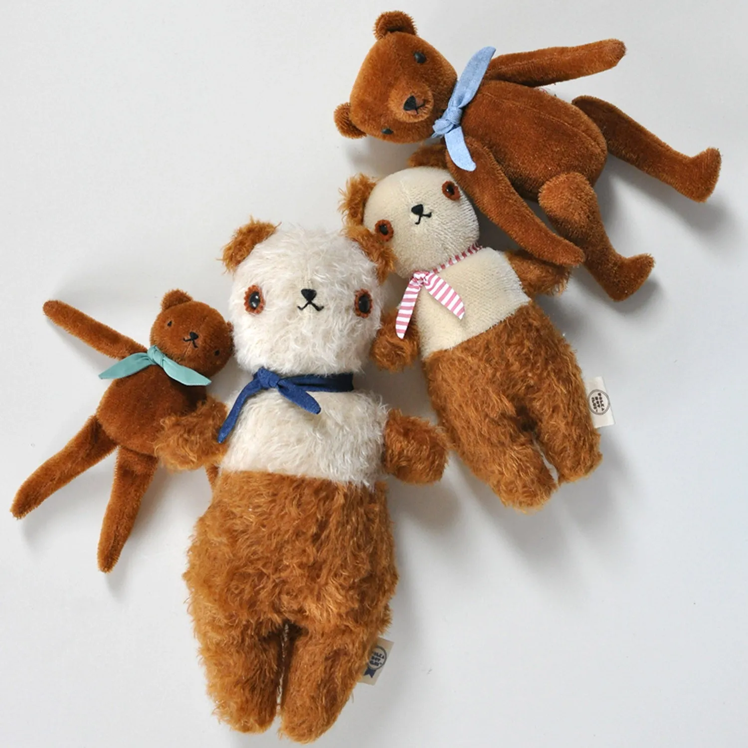 Handmade Mohair PDC Bear - Cream/Rust