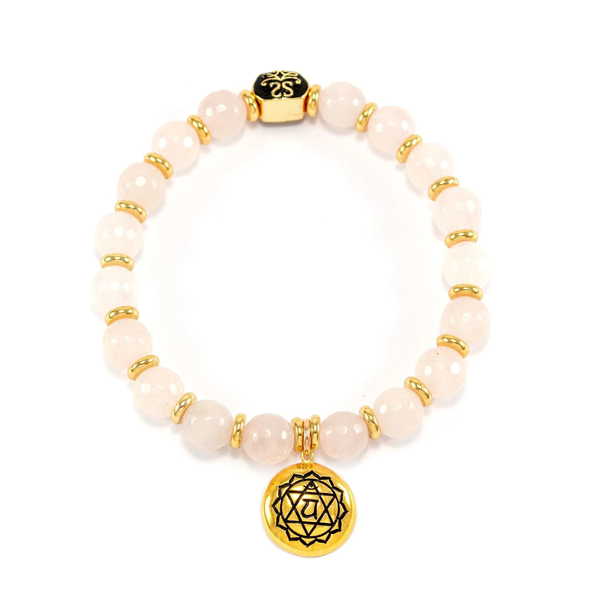 Heart Chakra Activation Madagascar Rose Quartz Bracelet *As seen on Maria Menounos