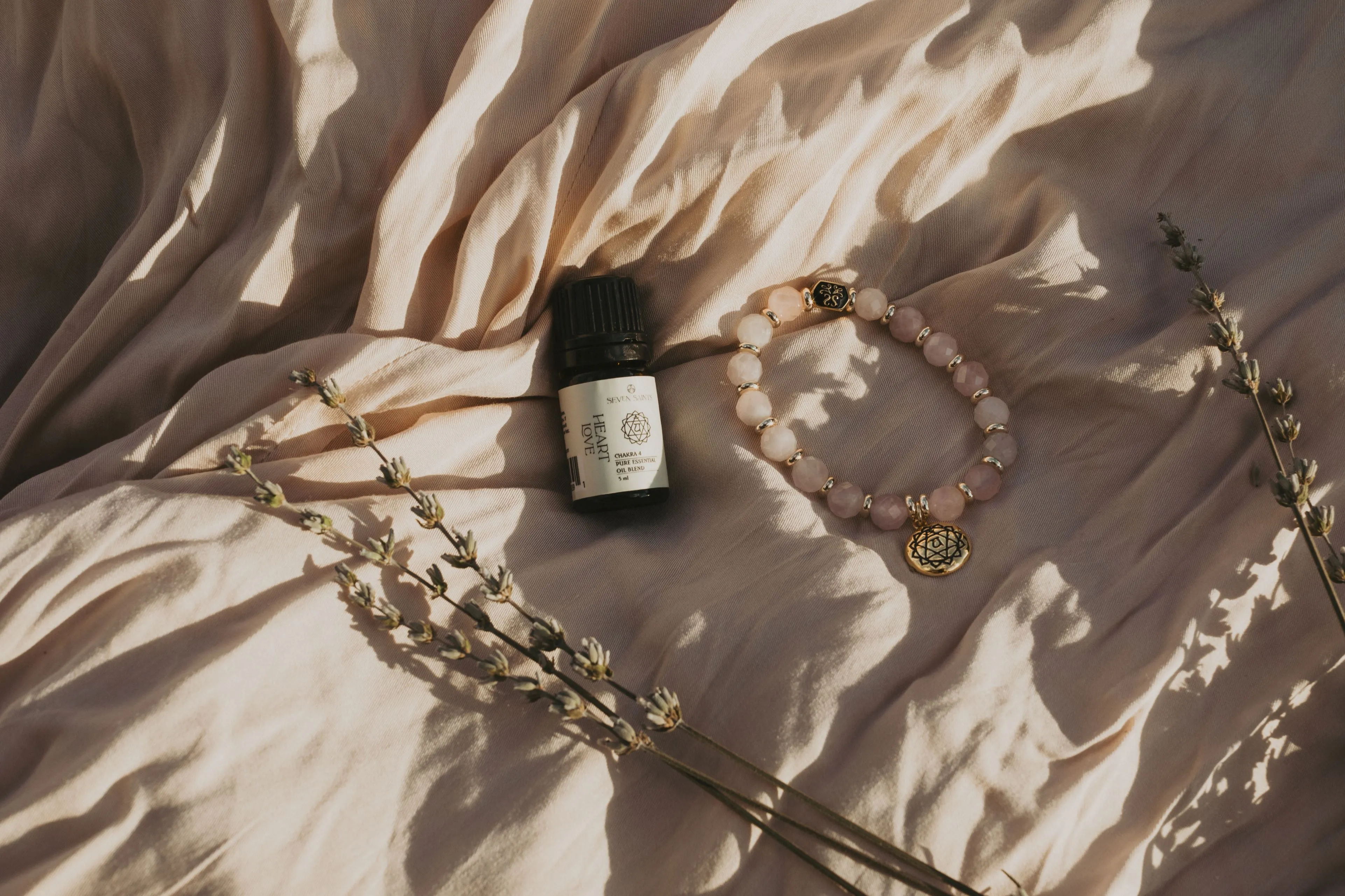 Heart Chakra Activation Madagascar Rose Quartz Bracelet *As seen on Maria Menounos