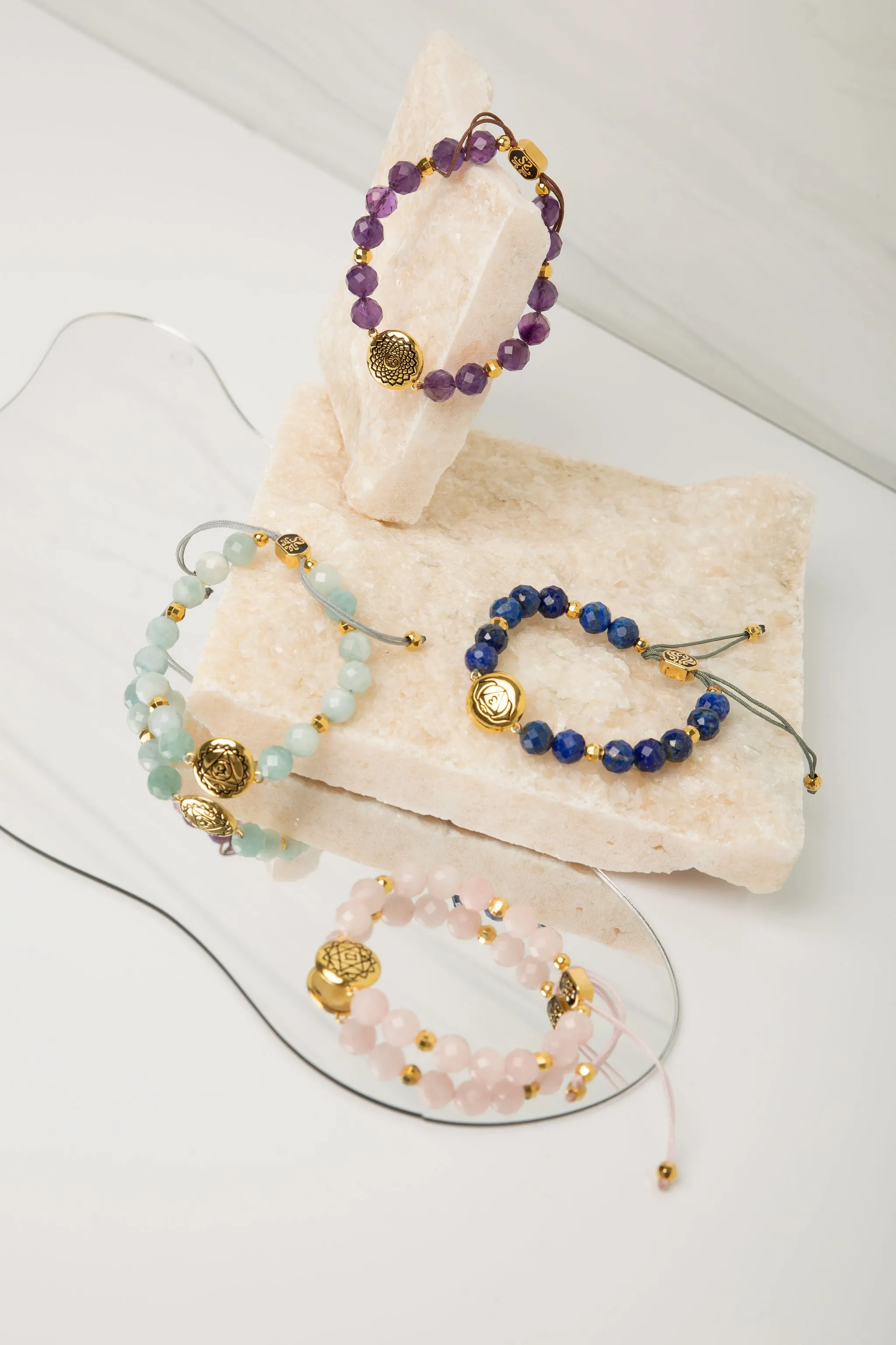 Heart Chakra Rose Quartz Divine Love & Compassion Bracelet