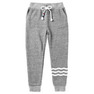 Heather Grey Waves Jogger