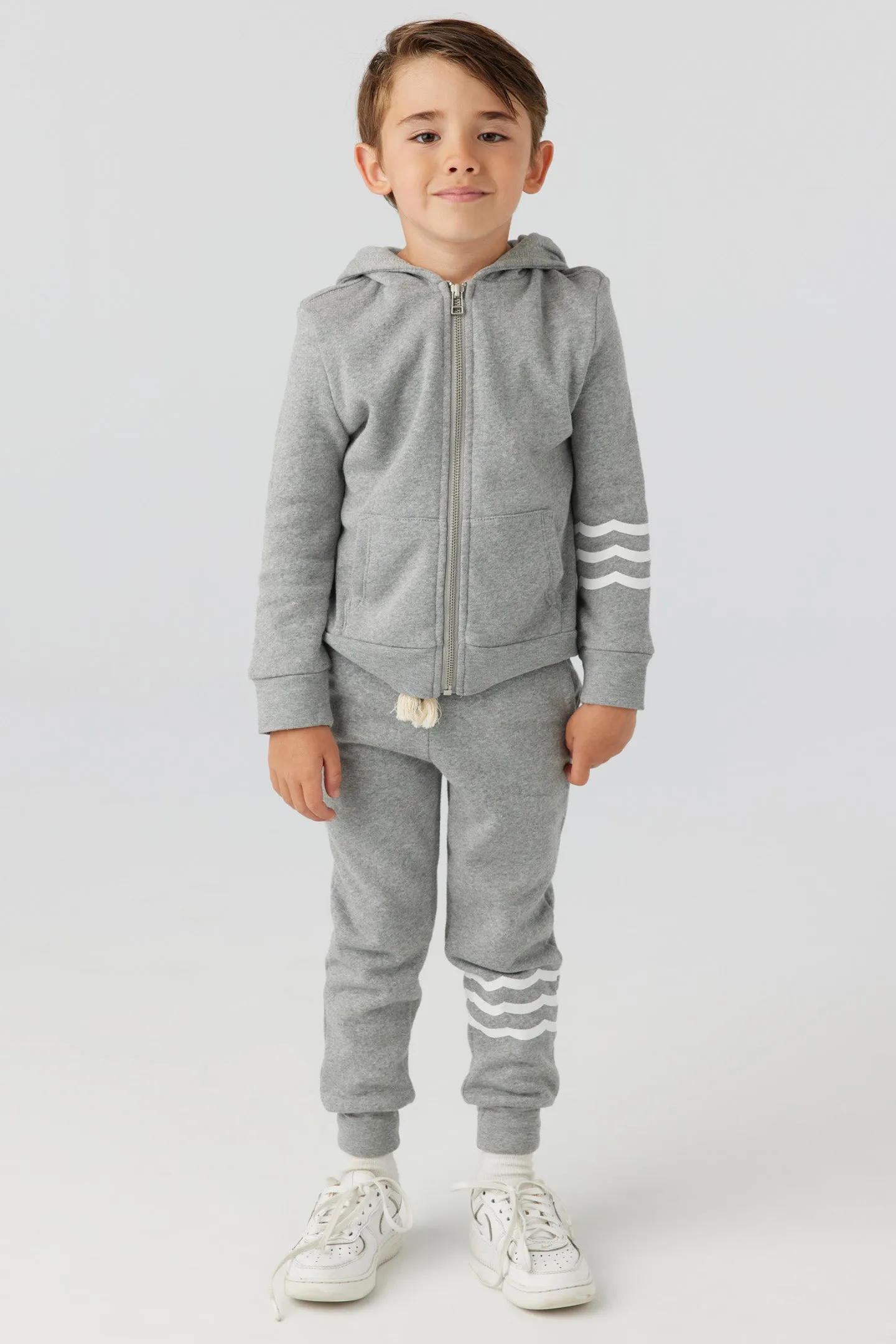 Heather Grey Waves Jogger