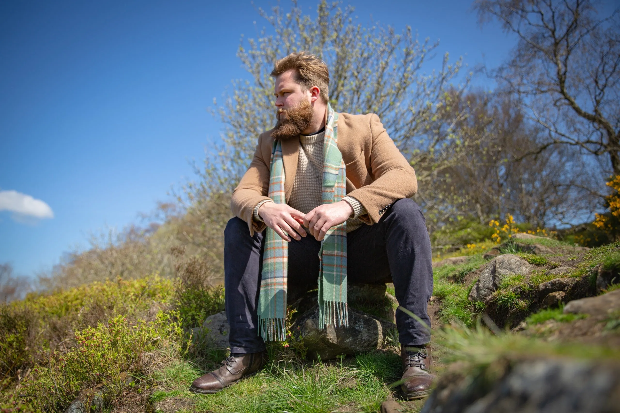 Heritage Tartan Scarf: Highlands at Dawn