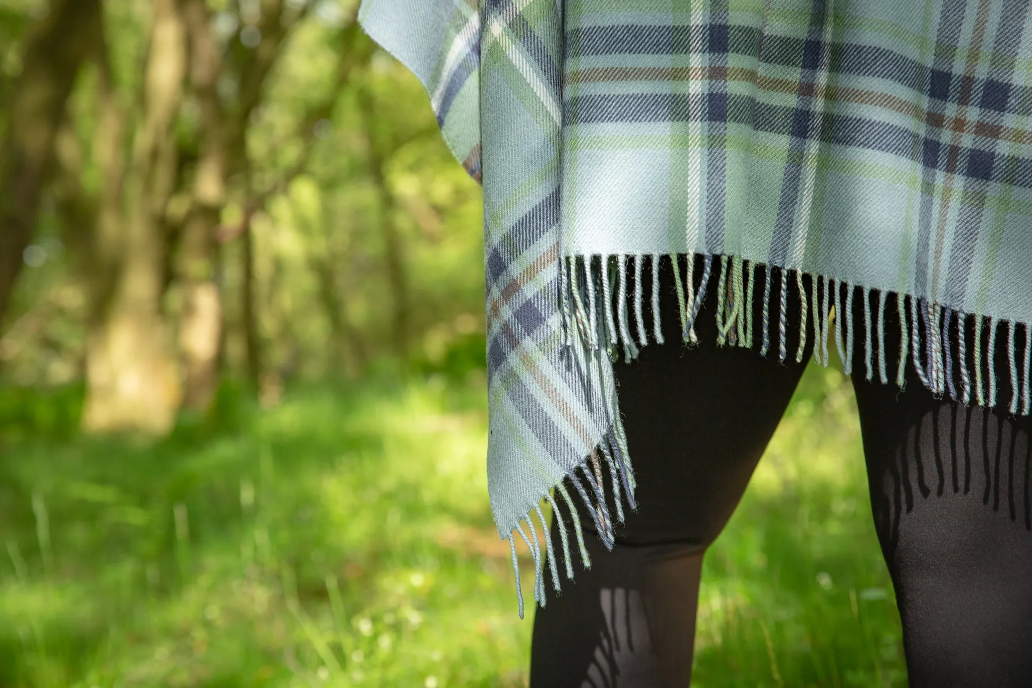 Heritage Tartan Serape: Beech Dappled Skies
