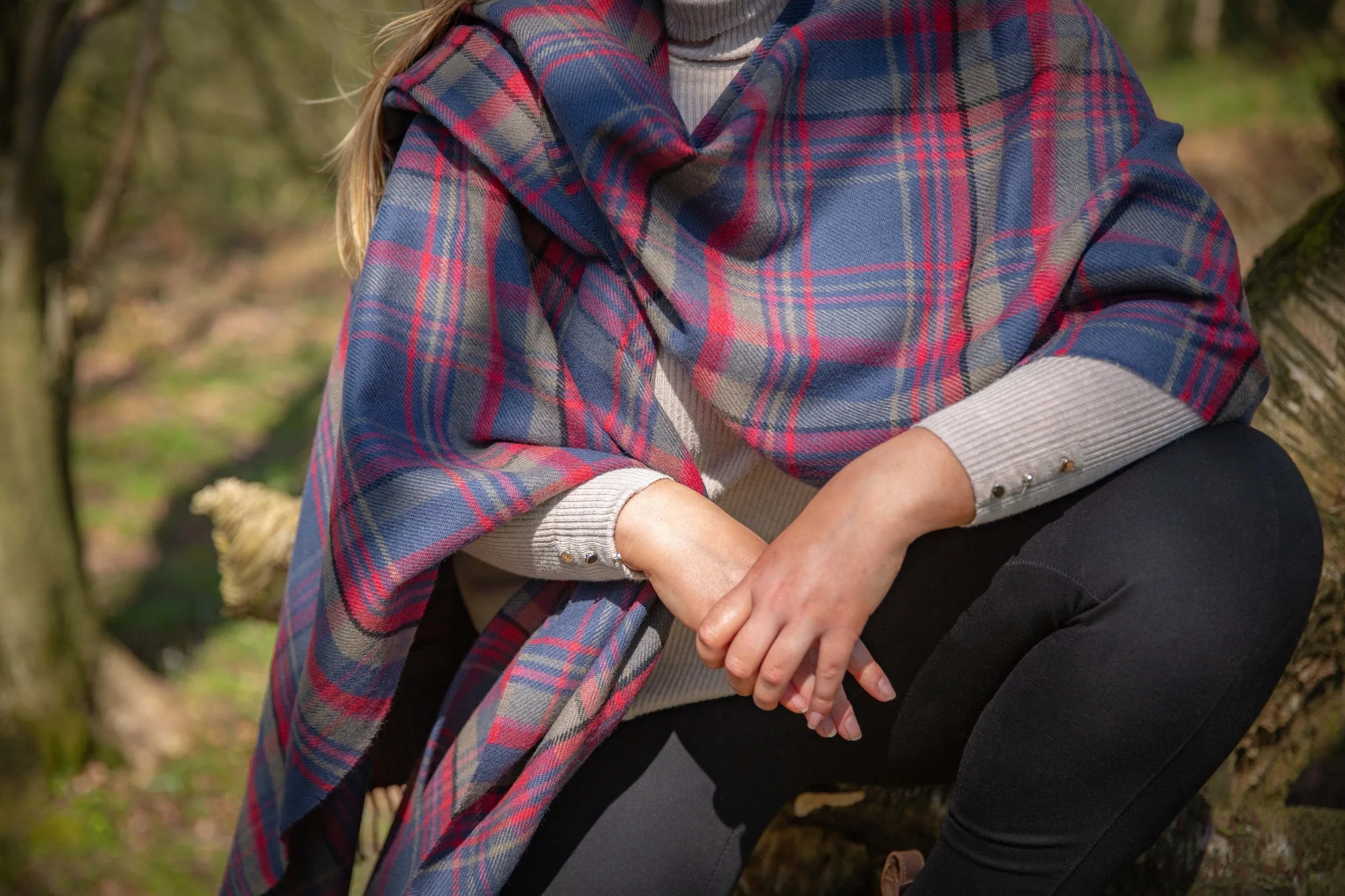 Heritage Tartan Serape: Highlands at Dusk