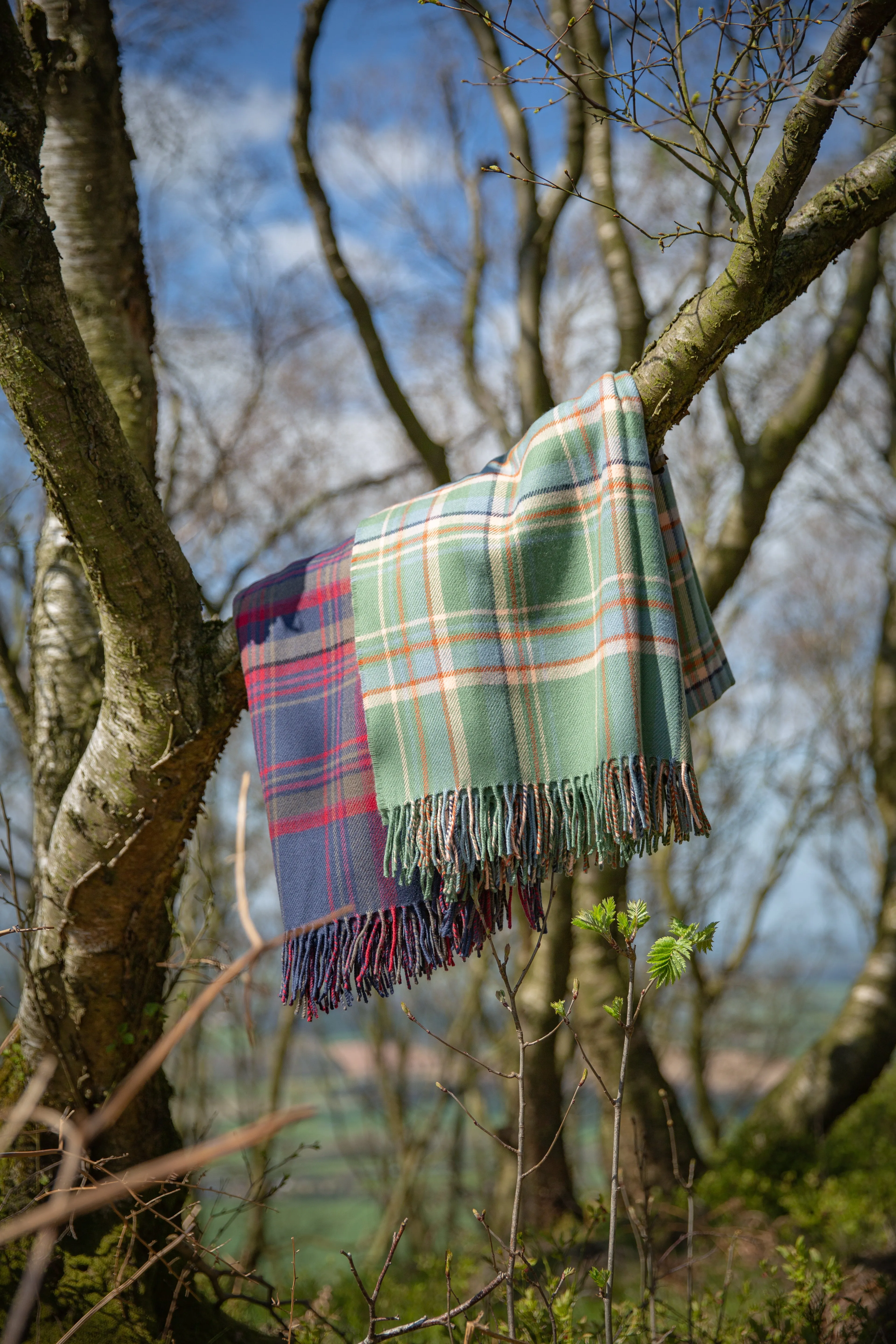 Heritage Tartan Throw: Highlands at Dawn