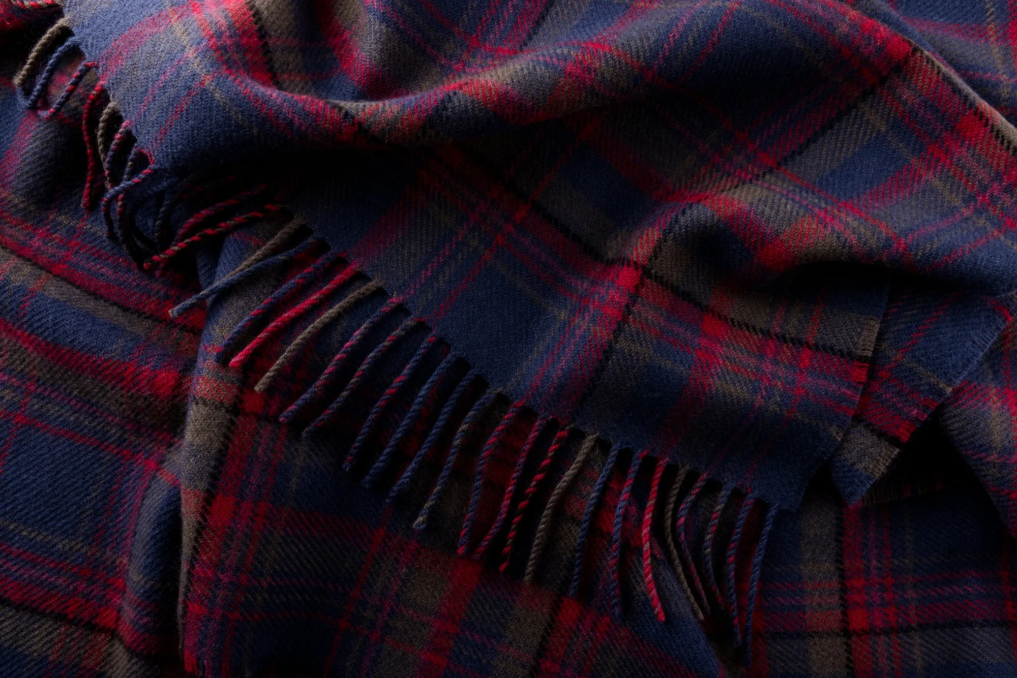 Heritage Tartan Throw: Highlands at Dusk