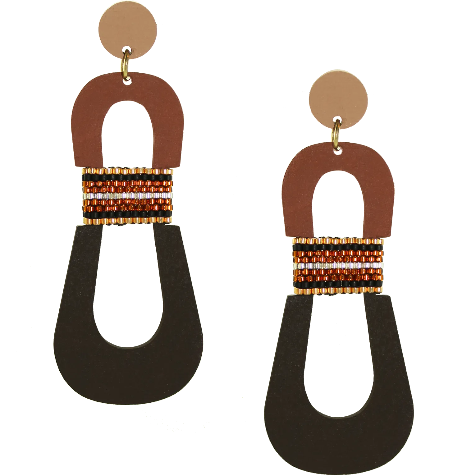 HOURGLASS EARRINGS | COCOA BEAN