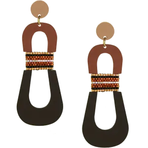 HOURGLASS EARRINGS | COCOA BEAN