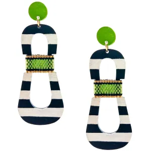 HOURGLASS EARRINGS | LIME