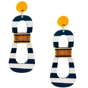 HOURGLASS EARRINGS | PINEAPPLE