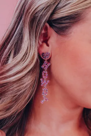 Howdy Sparkling Glitter Earrings - Multi