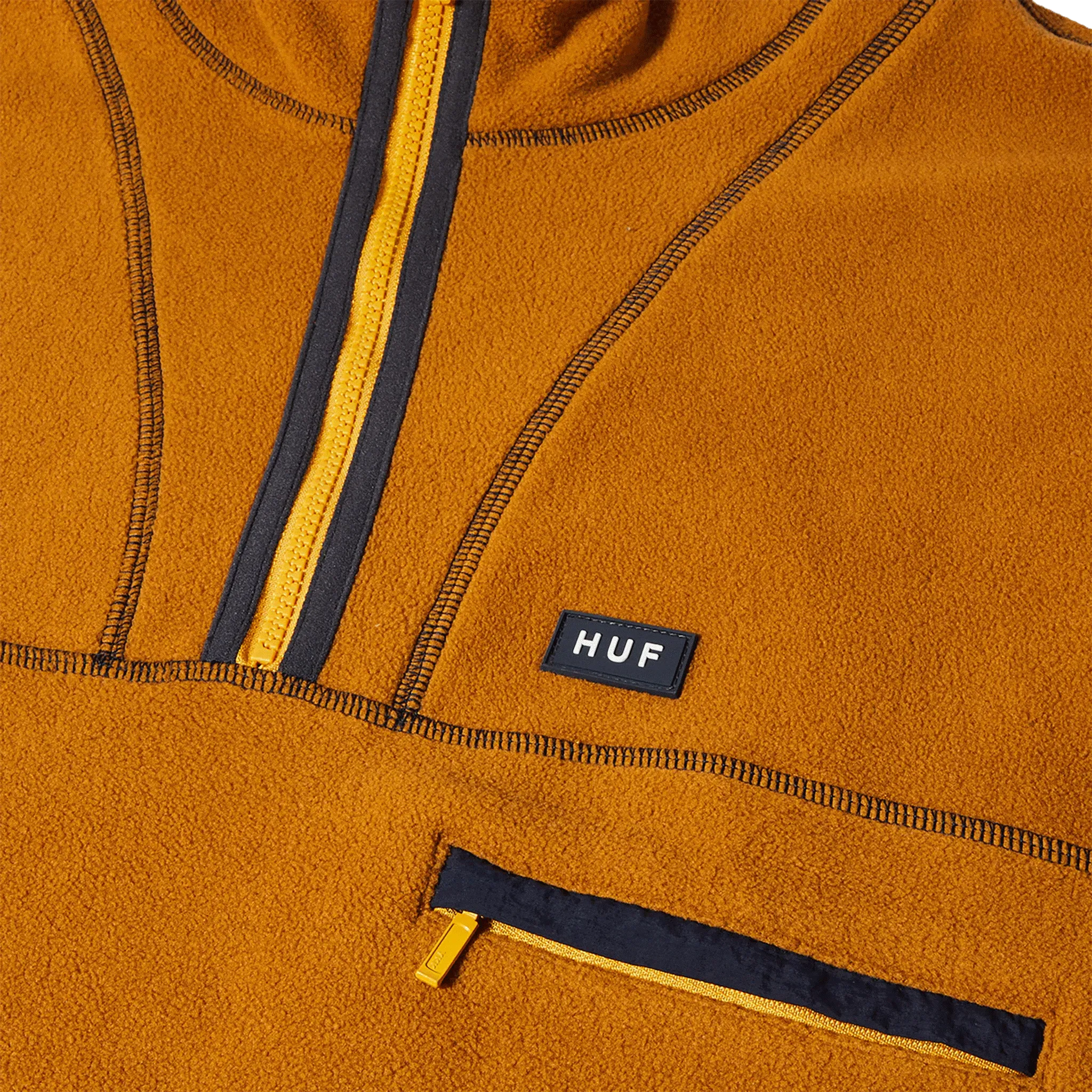 Huf Elysian Quarter Zip Fleece Latte