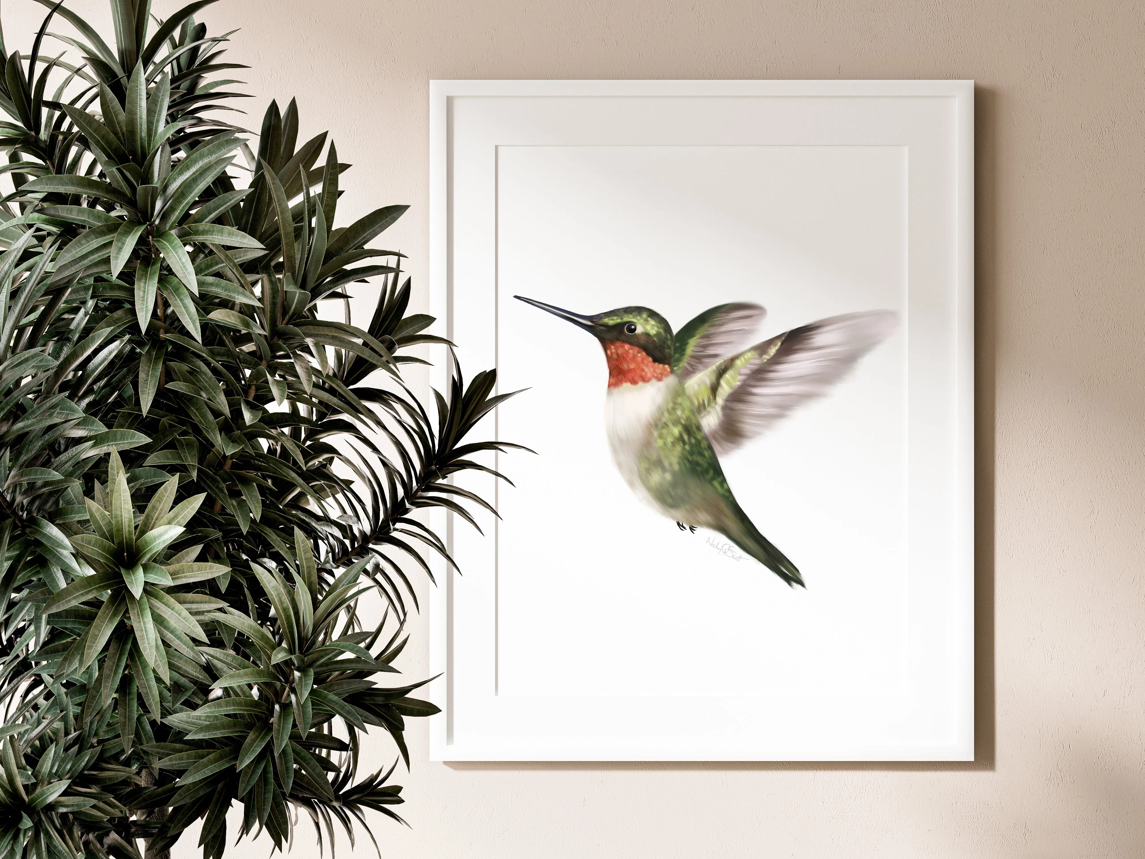 Hummingbird 1 Art Print