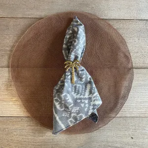 Ikat Napkins - Silver - Set of 8