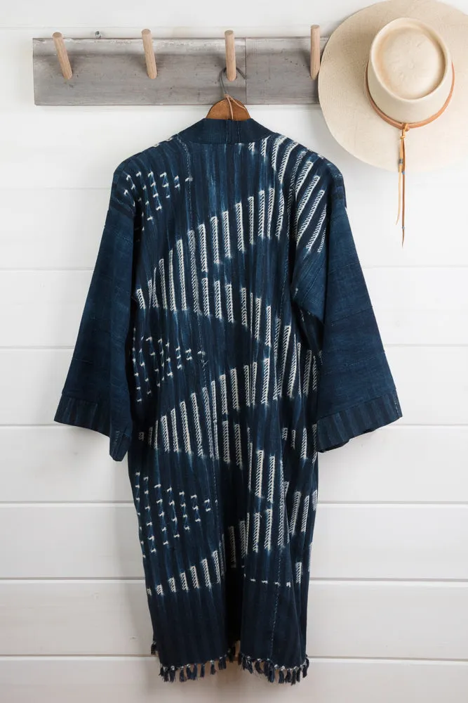 Indigo Shibori Duster