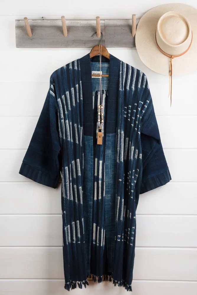 Indigo Shibori Duster