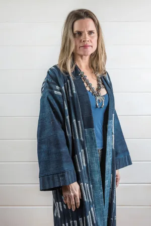 Indigo Shibori Duster