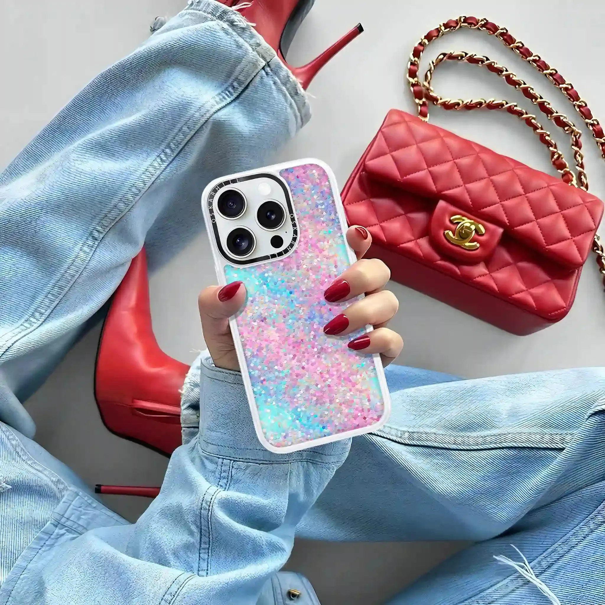 iPhone 14 Pro Max Case Classic — Multicolor Glitter