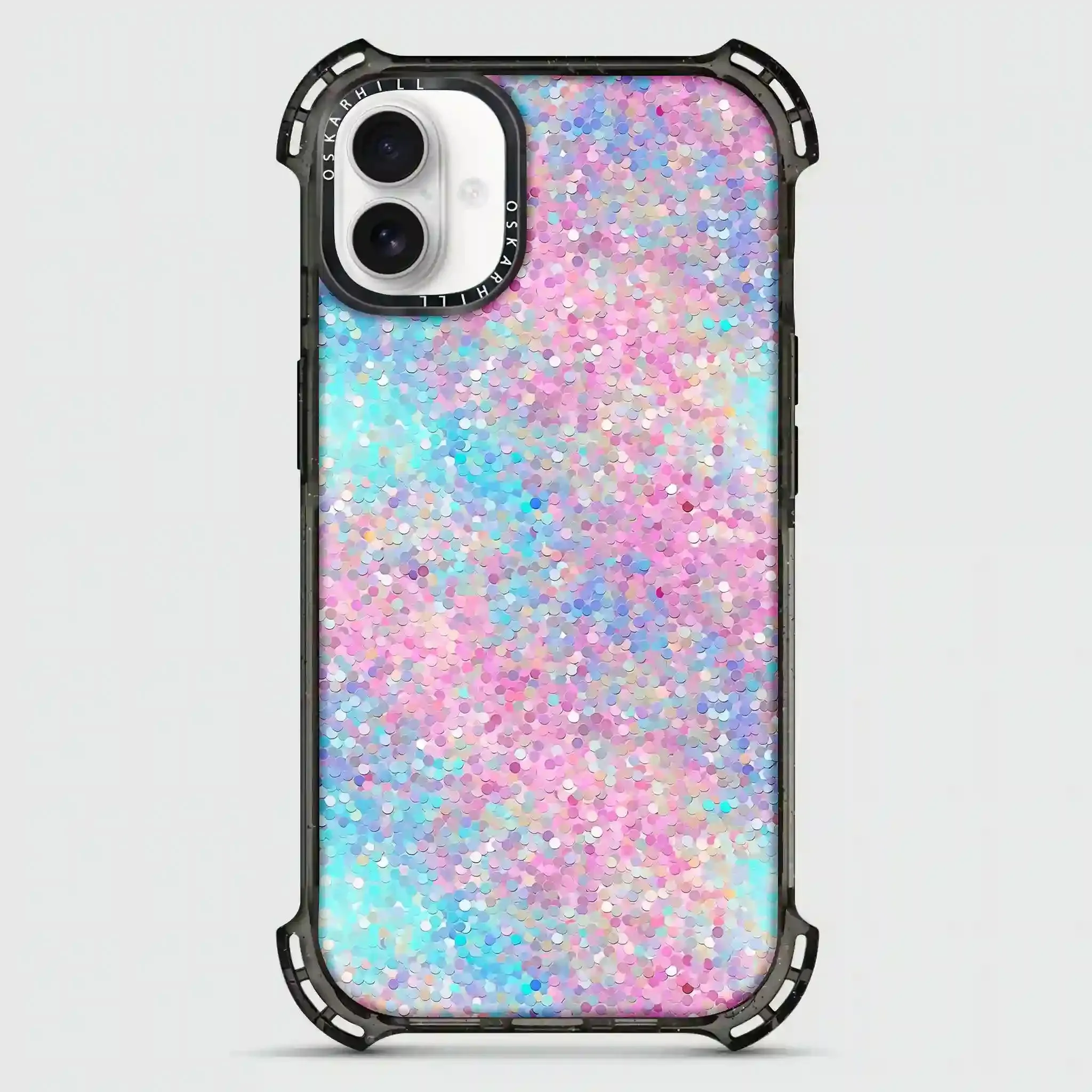 iPhone 16 Case Bounce — Multicolor Glitter