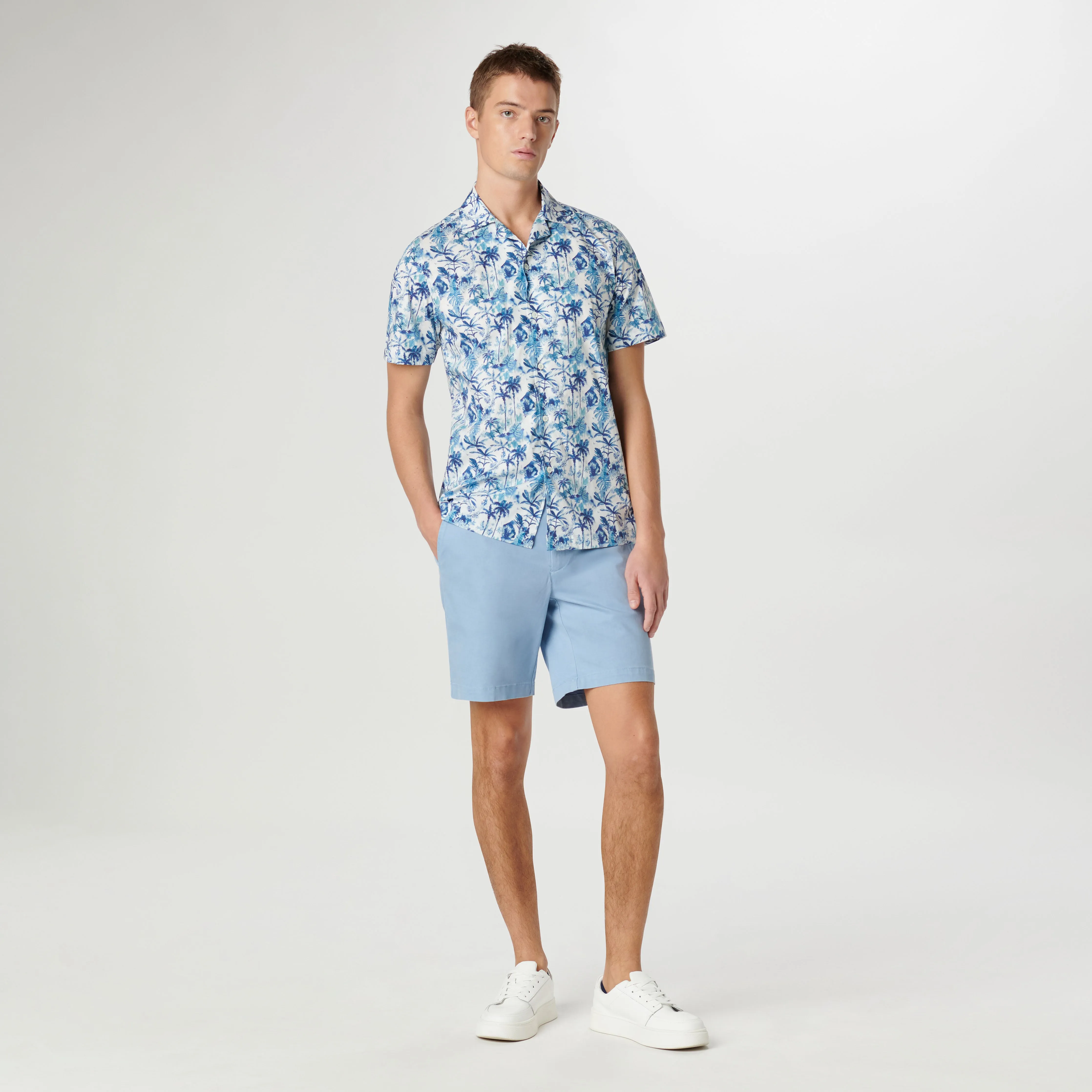 Jackson Palm Tree Short Sleeve Shirt