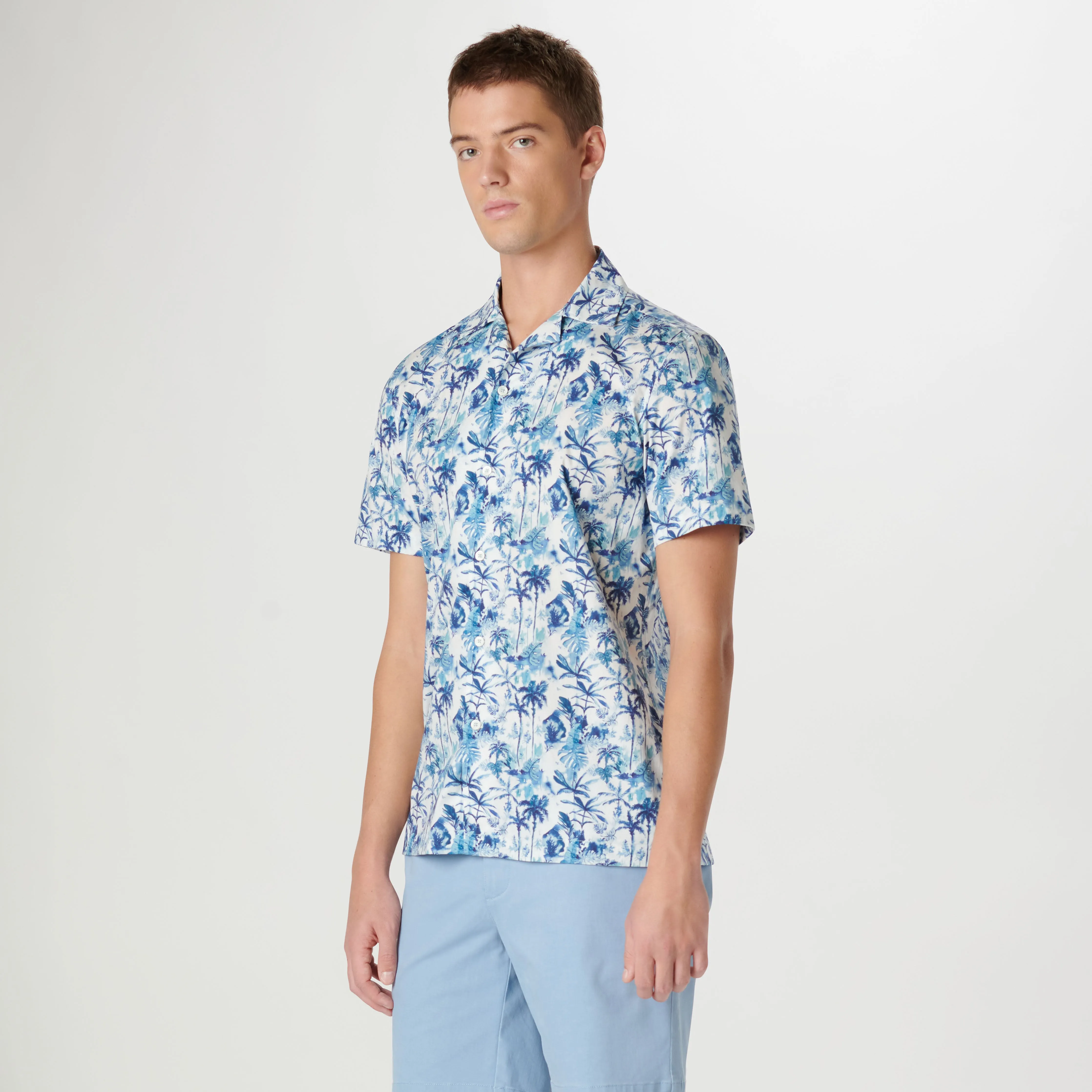 Jackson Palm Tree Short Sleeve Shirt