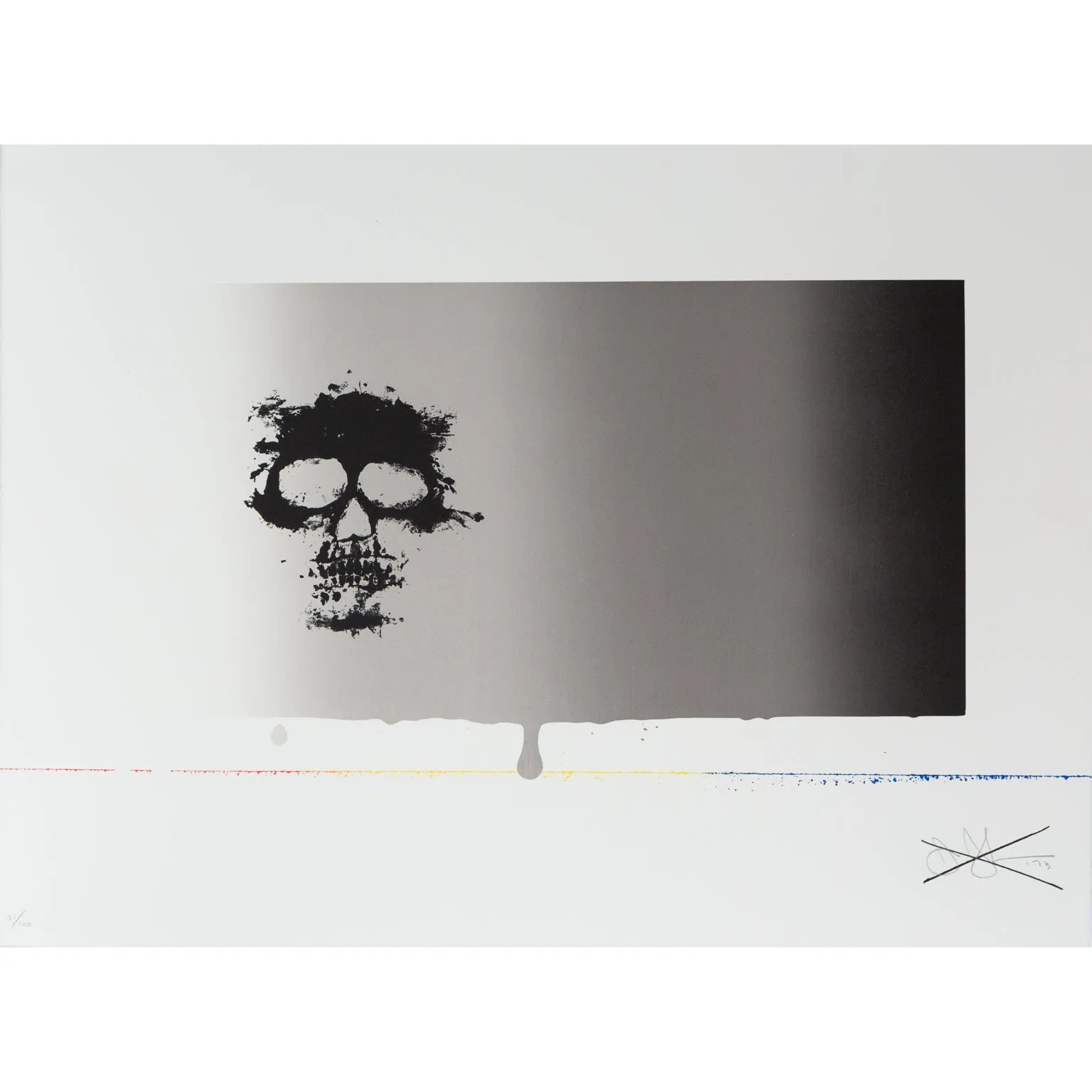JASPER JOHNS "SKULL" SCREENPRINT, 1973